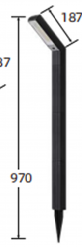 Solar pathway light, 97cm