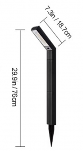 Solar pathway light, 76cm