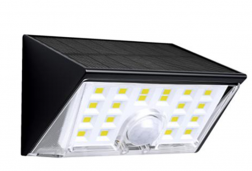 Solar sensing wall lamp, 300Lm