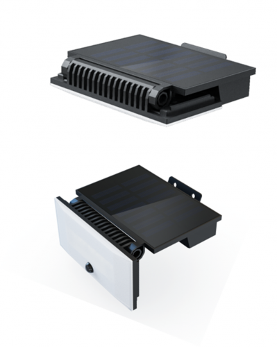 Solar sensing wall lamp, 1400Lm