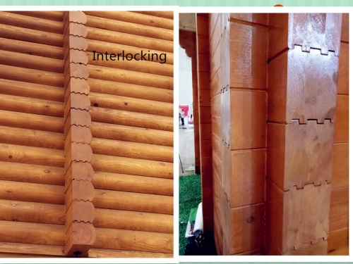 140mm D log Thickness Wooden House
