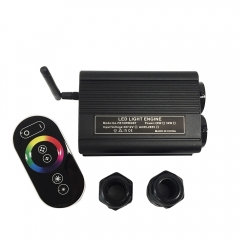 32W RGB LED Fiber Optic light Engine double head+touch Remote