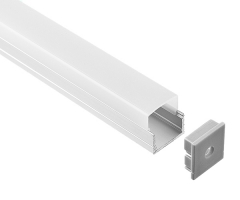 RL-1609 Square surface led aluminium profile for 16.4mm PCB