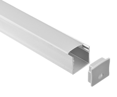 RL-2007 U shape aluminum channel profile for 20.2mm LED Strip