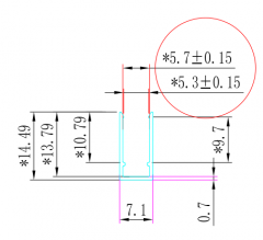 Profile for 6mm width Side View Flex Neon