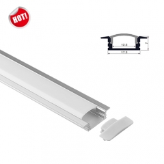 RL-1204 Shallow Flush Mount 12.5mm*7mm Aluminum Channel Profile Extrusion