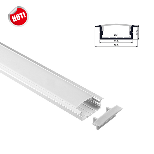 RL-2001 Recessed Aluminum LED profile for 20.7mm width double row LED Strip 20.7mm width