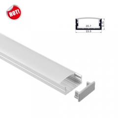 RL-2002 Surface led aluminium profile for 20.7mm double PCB