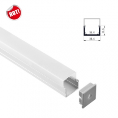 RL-1609 Square surface led aluminium profile for 16.4mm PCB