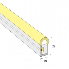 10x22mm Dome Silicone Flex Neon