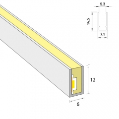 Profile for 6mm width Side View Flex Neon