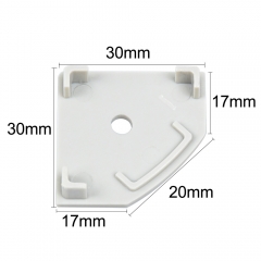 End caps for RL-210 Aluminum Profile