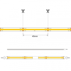 DC24V 528LEDS/M Flex COB LED Strip