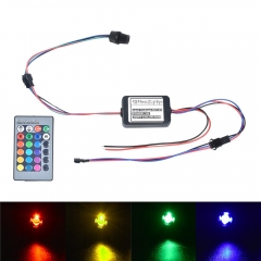 24key Remote RGB 2W DC12V Side Glow Fiber Optic light Source illuminator