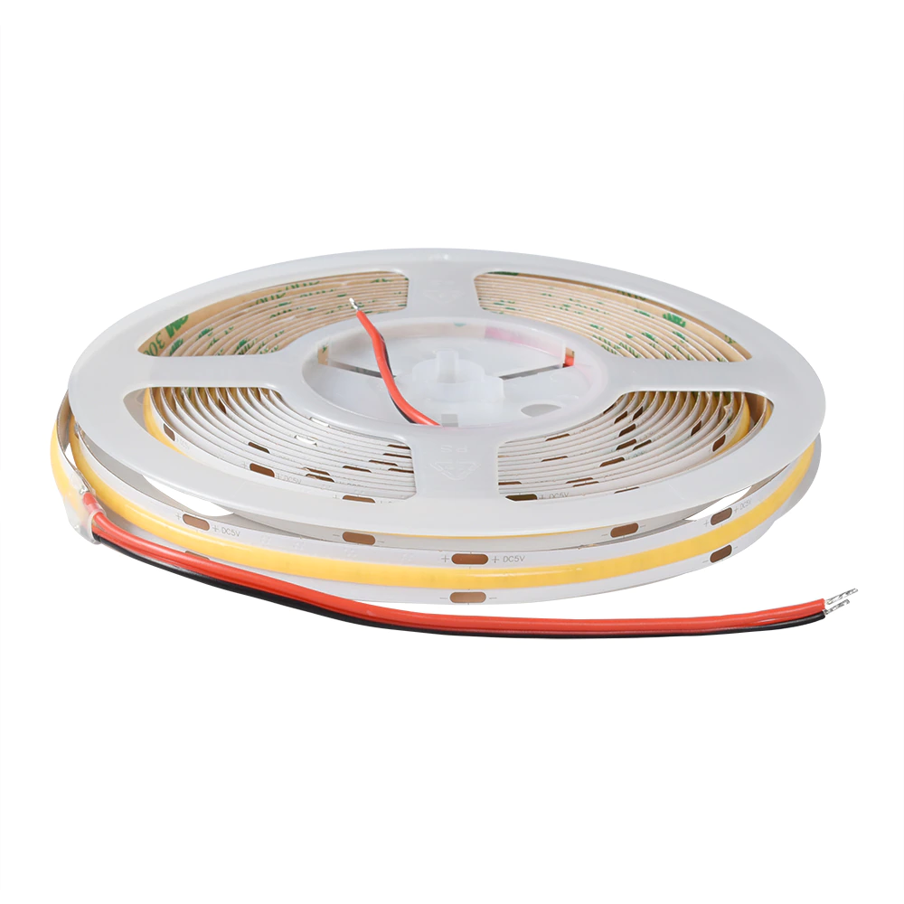 DC5V 320leds/m 10mm width DC24V Flex COB LED Strip 10W/M