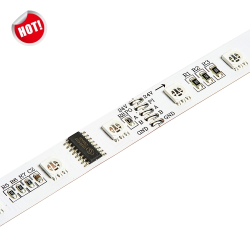 DMX512 DC24V RGB 60leds/m LED Strip