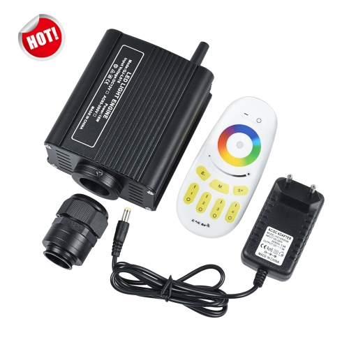 16w Rgbw fiber optic light engine +2.4G Milight Remote Controller