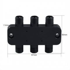 6-Port 2Pin Waterproof Splitter