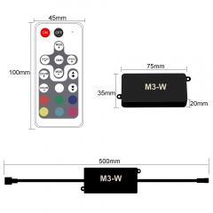 M3-W IP67 Waterproof RF RGB LED Controller