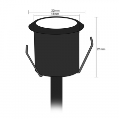 D22-RGB Outdoor 0.5W RGB Waterproof LED Deck Light