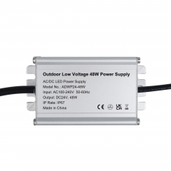Outdoor Low Voltage IP67 DC24V 48W Power Supply