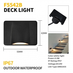F5542B Outdoor 0.6W Waterproof LED Stair Light
