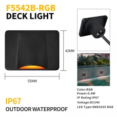 F5542B-RGB Outdoor 0.6W RGB LED Stair Light