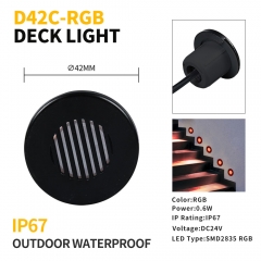 D42C-RGB Outdoor 0.6W RGB LED Stair Light