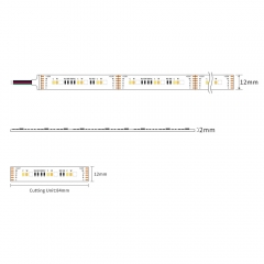 12V 36+36+36 LED/m RGB+CCT LED Strip