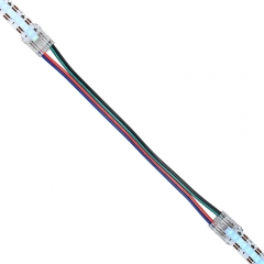 Solder Free Connector between two RGB COB LED strips with 15cm cable