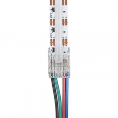 Solder Free Coupling piece with plug for RGB COB LED strips