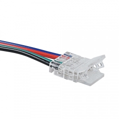 Solder Free Connector with 15cm cable for RGB COB LED strips