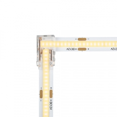 Solder Free Corner connector between two strips - COB LED strip 8 mm