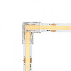 Solder Free Corner connector between two strips - COB LED strip 8 mm