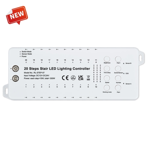 STEP-07 Dynamic Stair Lighting Controller with Daylight sensor