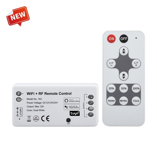 W2 WIFI CCT LED Controller and RF Remote