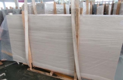 China Marble White Wooden Marble Big Slab For Project