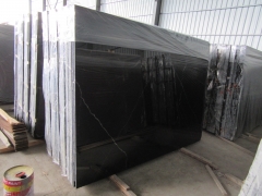 Black Marquina Marble Slabs with Good Polished