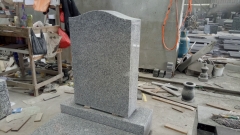 Light Grey Color American Style Tombstone Monuments With Good Design