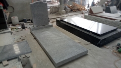 Light Grey Color American Style Tombstone Monuments With Good Design