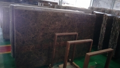 Brown Color Dark Emperador Marble Slabs With Polished Finish Way