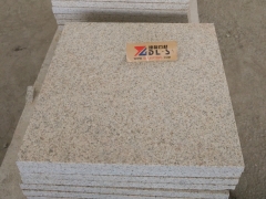 Rusty Yellow G682 Granite Tiles With Flamed Finish Way