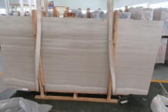 Chinese Wooden White Marble Slabs With Competitive Price