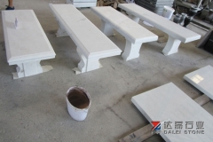 Chinese White Marble Table Chair Wholesale Dalei Stone