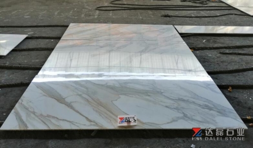 Calacatta White Marble Tiles Sell To Gucci Store Project Decoration
