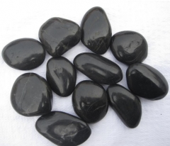 Black Color Pebble Stone
