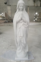 White Jade Marble Sculpture Virgin Mary