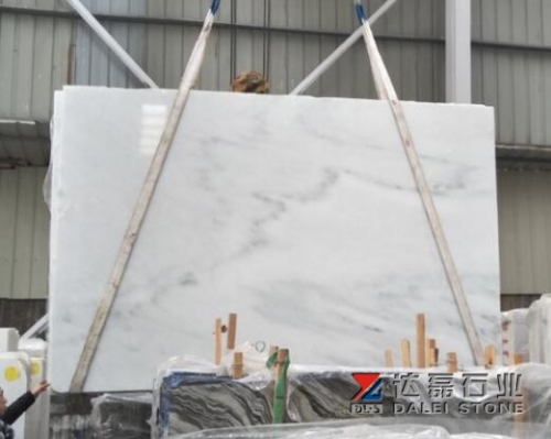 Dalei Stone White Marble Big Slabs Grey Veins