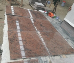 Multicolor Red Granite Small Slabs Polished Finish Wholesale