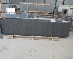 Angola Black Granite Small Slabs Flamed And Brush